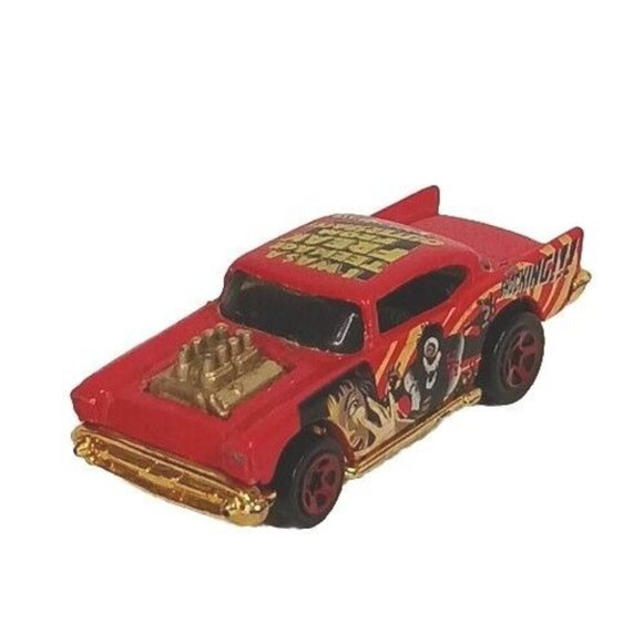 PNEUS HOT WHEELS Redline '57 Chevy 1976 ligne rouge fabriqués à Hong
